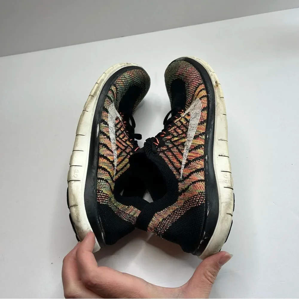 Nike free 4.0 Multicolor Flyknit athletic shoes Sneakers women’s 7.5